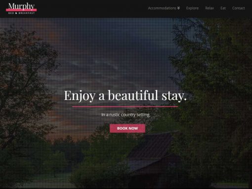 Bed &amp; Breakfast Website Design Example | VPM Corp Website Design
